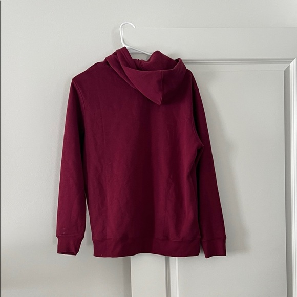 GAP Burgundy Hoodie with Pink Logo Size M - Picture 4 of 4